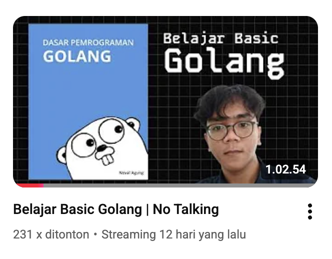 Livestream while learning Go